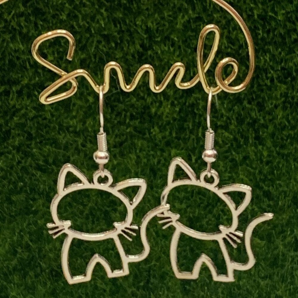 Cat Earring, Fur Baby, Cat Mom, Pet Lover, Cat Lover, Gift Idea, Kitty Jewelry